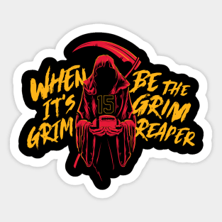 Kansas City Chiefs Grim Reaper Sticker